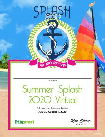 Splash 2020 Virtual Certificat